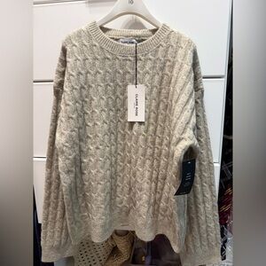 NA-KD Cable Knitted Wool Blend Sweater - Claire Rose x NA-KD